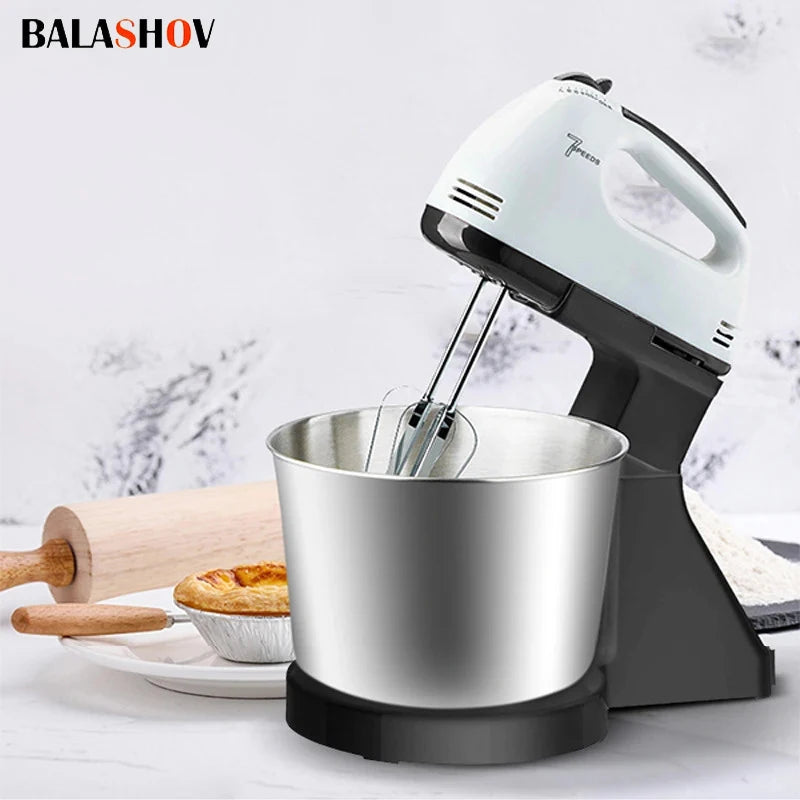 110V/220V Stand Food Mixers Kitchen Electric Food Blender Desktop Egg Whisk Cream Cake Dough Kneader Milk Frother Food Processor.