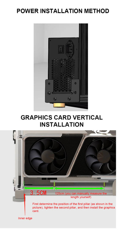 Open PC Case Frame Rack ITX MATX ATX EATX Gamers Cabinet DIY Water Cooler Desktop PC Creative Gabinete Gaming Chassis MOD.