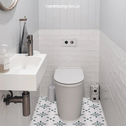 1pc/10pcs Floor Tile Sticker Self Adhesive Floor Sticker Vinyl Non-slip Floor Tile Sticker Wall Sticker Waterproof 20cm x 20cm