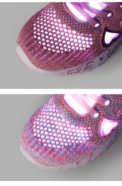 Girls Casual Shoes Light Mesh Sneakers Kids Summer Children Spring Autumn Tenis Cute Sport Cartoon Female Running Sock Footwear.