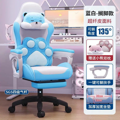 Bezaubernder Stuhl für Studenten, bequemes langes Sitzen, verstellbarer Home-Office-Gaming-Sitz