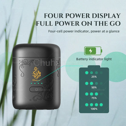 ChuHan Arabic Electric Aroma Diffuser Comb And Car Incense Burner 2 in 1 Rechargeable Portable USB Type C Environment Aromatizer