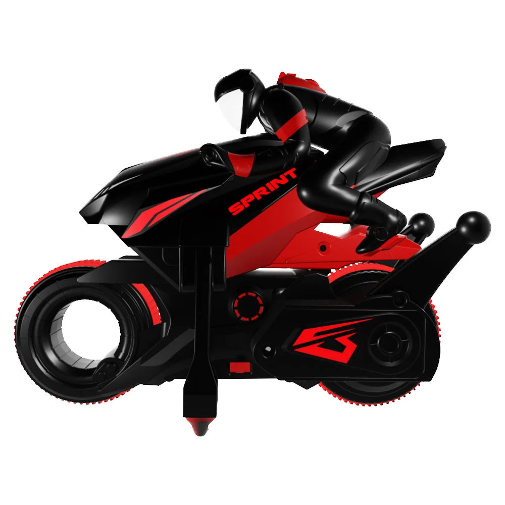 New Stunt Motorcycle 360 ° Rotation Remote Control Car High-Speed Drift Rc Racing Boy Toy Car Model Christmas Halloween Gift.