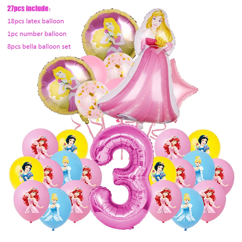 Disney Prinzessin Geburtstag Party Dekorationen Mädchen Kind Deco Disney Prinzessin Geburtstag Teller Servietten Tassen Geschirr Liefert Setup