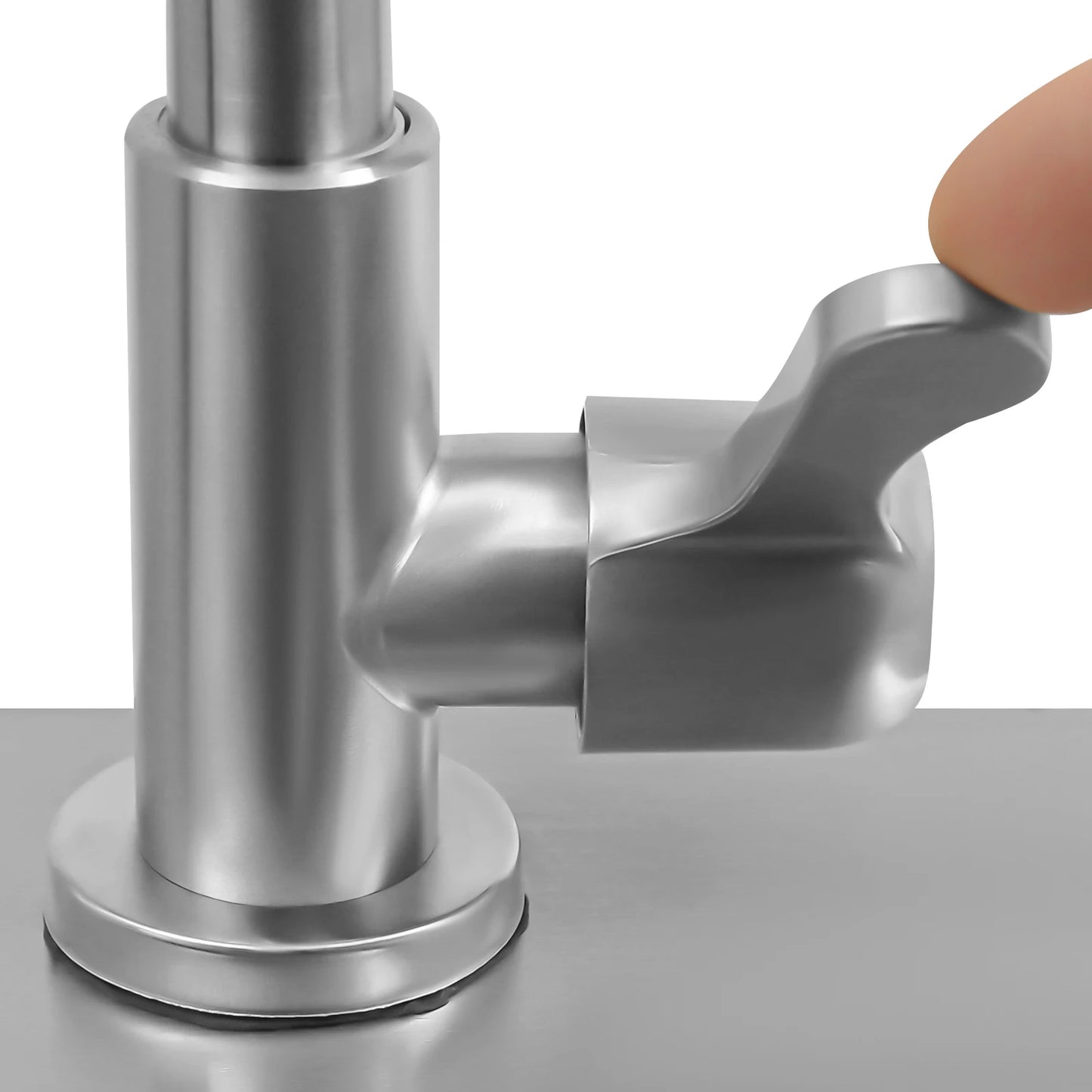 Freistehendes Einzelbecken-Spülbecken, 45,7 x 40,6 x 22,9 cm, Edelstahl, gebürstetes Restaurant-Waschbecken