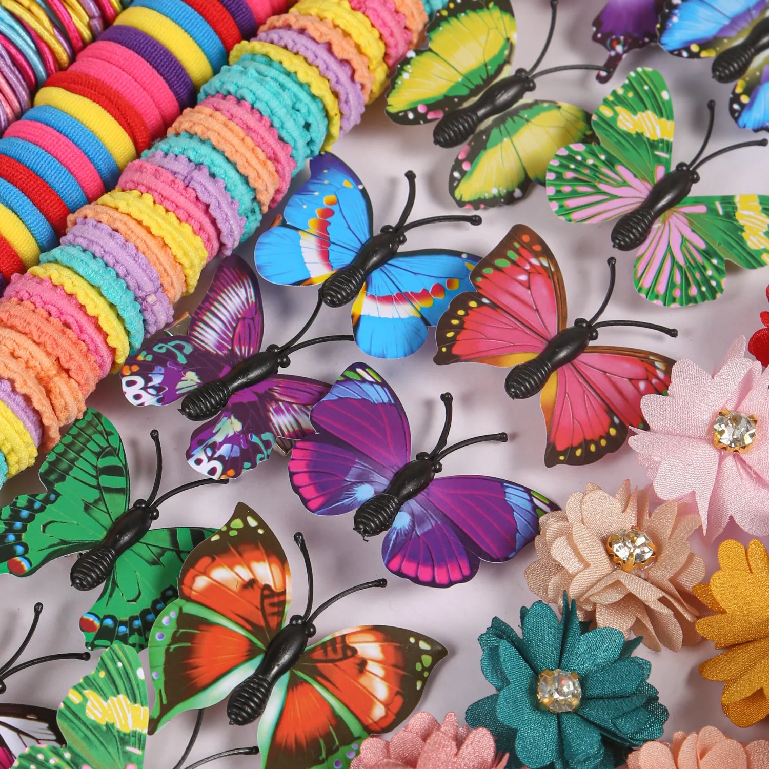 231 Pcs Of Children's Accessories Hair Clips, Princess Hair Ropes, Baby Hair Rings, Edge Clips Accessories Combination Set.