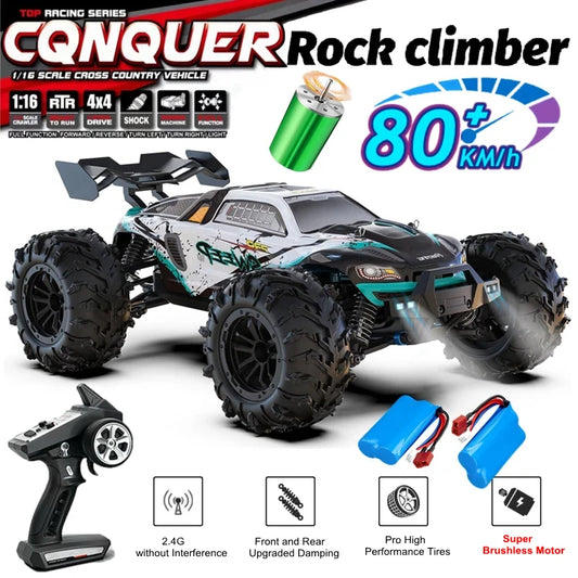 4WD Remote Control Car Off Road 4x4 RC High Speed Buggy Truck Super Brushless 50 or 80KM/H Fast Drift Racing Toy Kids Adults.