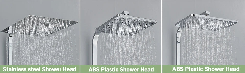 Rainfall Bathroom Shower Faucet Kit With Bidet Wall Mounted Stainless Steel Hot Cold Water Mixer Tap System With Rack,Tub Spout