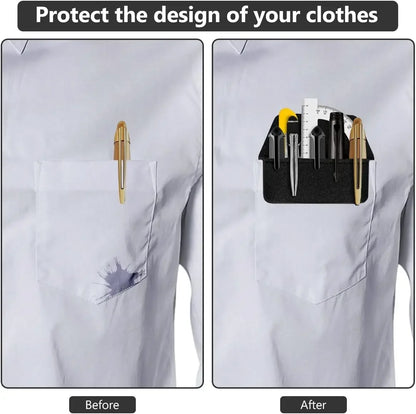 Taschenschutz aus Leder, Stifttasche, Organizer, handgefertigter Bleistift-Taschenhalter für Laborkittel, Hemd, Notizen, Schule, Büro, Krankenhaus.