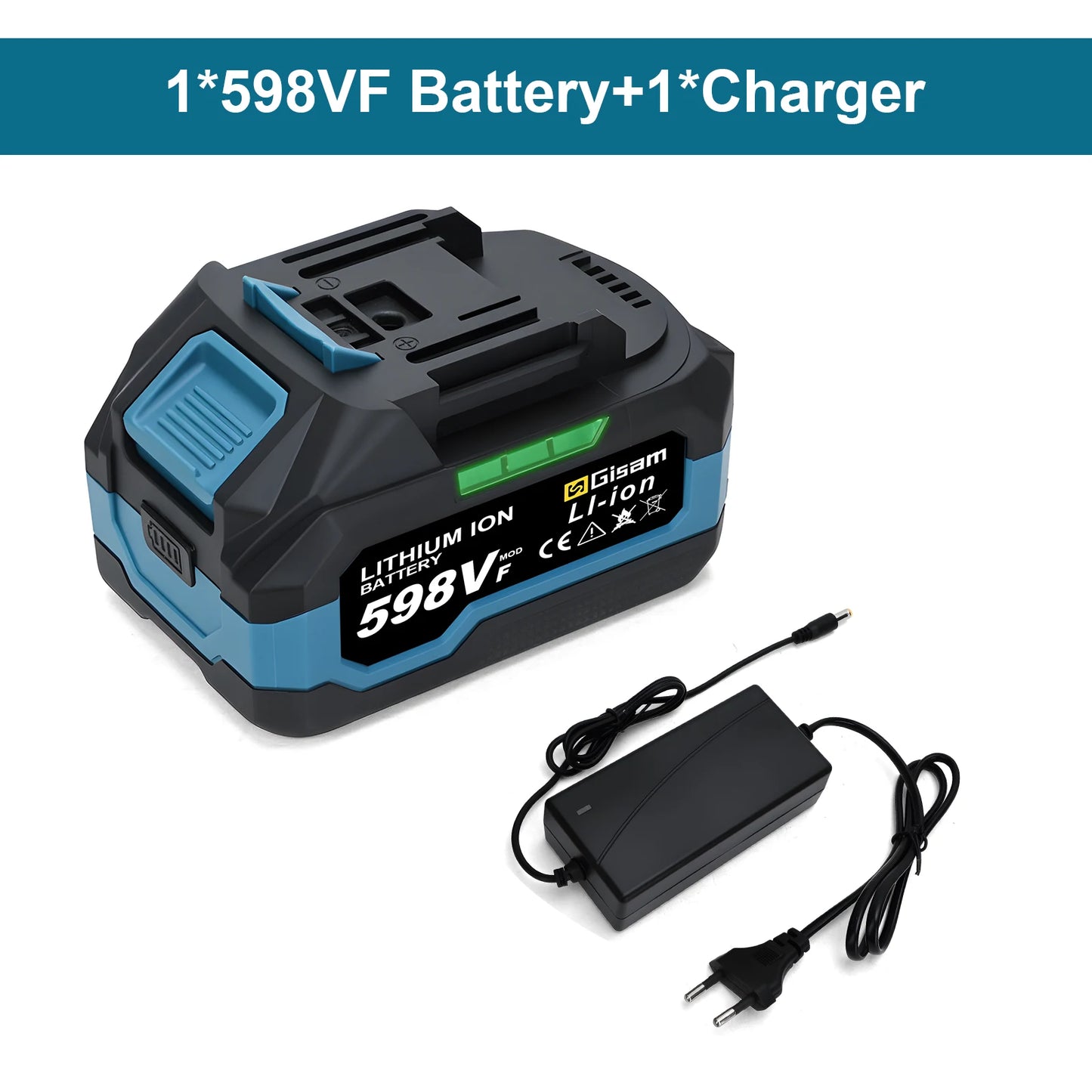 GΣ 4,0 Ah 4,5 Ah wiederaufladbarer Lithium-Ionen-Akku für Akku-Schleif-/Bürstenlosen Schraubenschlüssel/Schraubendreher für 18-V-Akkus von Makita