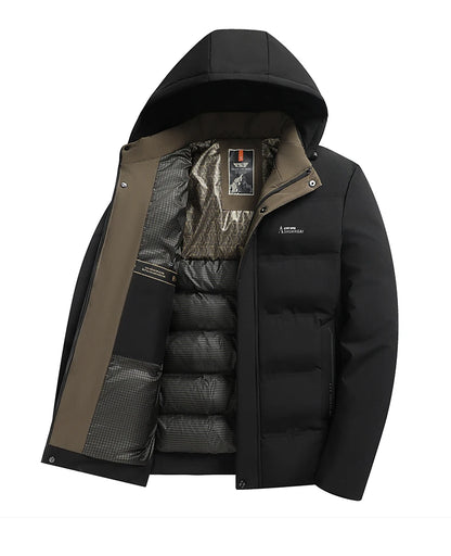 Top Grade Winter New Brand Hooded Casual Fashion Windbreaker Quilted Parka Jacket Puffer Bubble Coats Outwear Men Clothes.