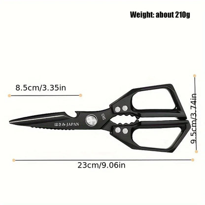 High Quality Multifunctional Kitchen Scissors Chicken Bone Scissors Fish Scale Scraper Bottle Opener Walnut Clip Kitchen Knife