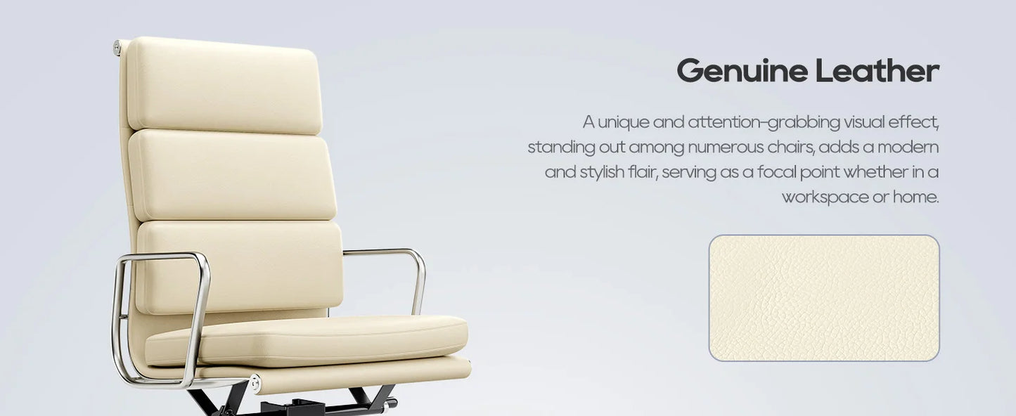 Büro Gasts tuhl gepolsterte Leder bequeme Empfangs stühle mit Rädern verstellbare drehbare rollende Büros tühle