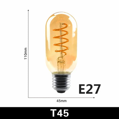 E14 E27 Spirale Licht G80 G95 G125 LED Glühlampe 220V 4W 2200K Retro Vintage Lampen dekorative Beleuchtung dimmbare Edison Lampe.