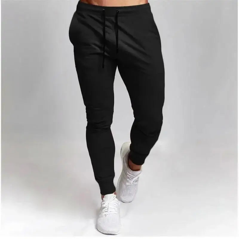 Casual Pants Men's Jogger Sweatpants Large Size Elastic Waist Sports Trousers Loose Fitness Clothes Spring Thin Section.