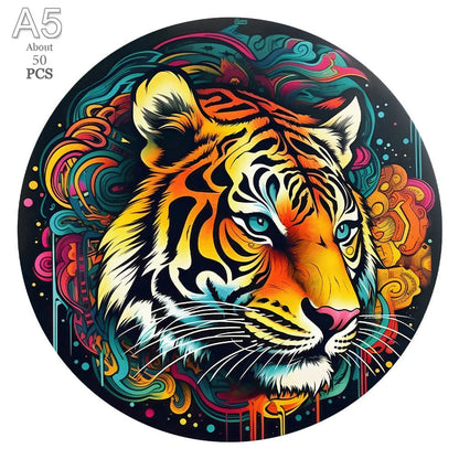 Deer in The Forest Wooden Puzzle Unique Shape Animal Puzzle Adult Relaxation Gift Exquisite Boxed Set with Decorative Artworks