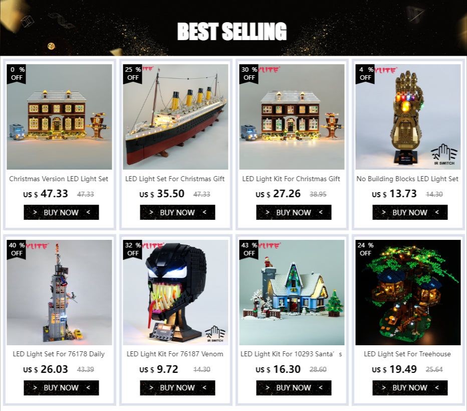 LED Light Kit For Christmas Gift 21330 Home Alone House Street View Building Blocks Bricks  Toy Lamp Set No Model RC Version.