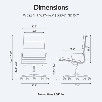 Büro Gasts tuhl gepolsterte Leder bequeme Empfangs stühle mit Rädern verstellbare drehbare rollende Büros tühle