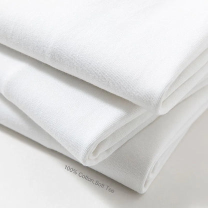 Men's T-Shirts,100% Cotton Soft,V-Neck Fashion Male Tops Tees,Short Sleeve Tee Shirt for Men Black White.