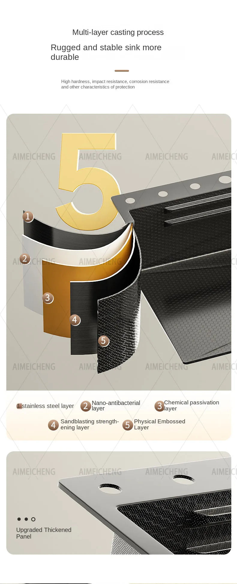 Heißer verkauf Edelstahl Wasserfall Küche Waschbecken Mit Messer Halter Digital Display Wasserhahn Set Geprägte Extra Große Einzigen Slot