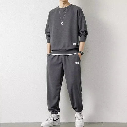 Loose Men's Long Sleeve Hoodie And Pants Set Spring Autumn New Style Casual Sports Youth Loose Fit Male Fashion Outfit
