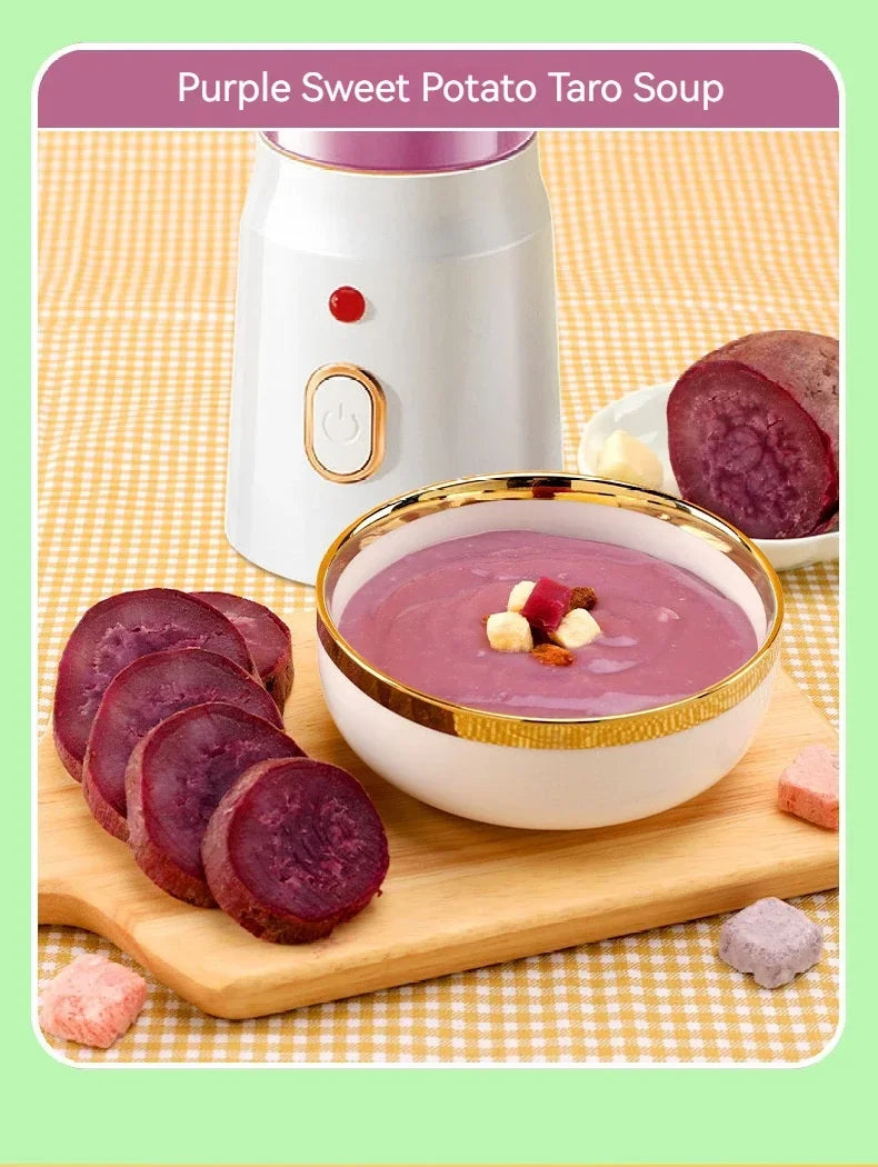 Portable Wireless Blender Electric Fruit Juicer Machine For Orange Ice Crushing 10 Blades Auxiliary Food Machine 1500mA Mixer.