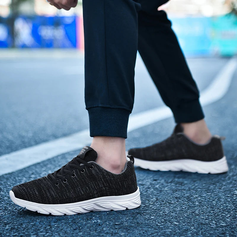 YRZL Running Shoes Men Sneakers Fashion Lightweight Trainers Breathable Walking Shoes Comfortable Athletic Sport Shoes for Men.