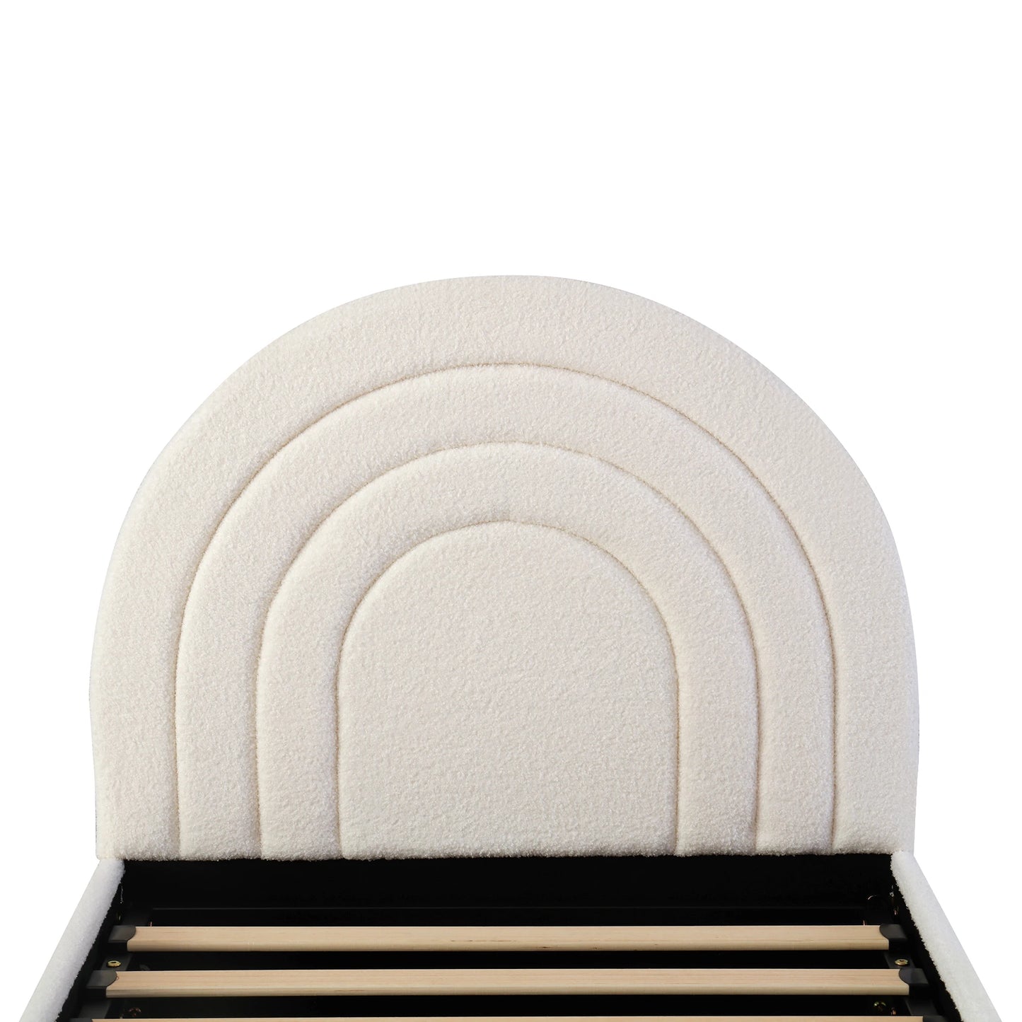 Polsterbett 90*200, Kinderbett, Einzelbett mit Lattenrost und Kopfteil, für Erwachsene und Jugendliche, Holzlatten, Baumwolle