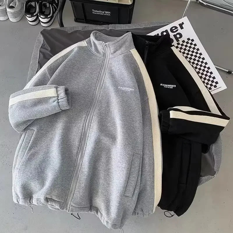 Autumn Sweatshirt Suit High-End Feel Trendy Casual Sports Men's Wear Full Set Matching Trendy Male Outfit.