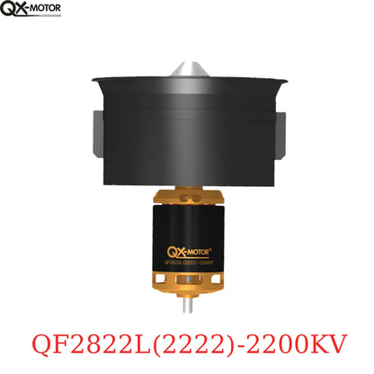 QX-MOTOR 64mm EDF 12 Blades Duct Fan QF2822 2200KV 2400KV 3500KV 3800KV 4300KVBrushless Motor for DIY RC Drone Accessories Parts.