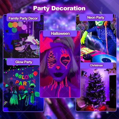 USB UV LED Strip Light Glow in Dark Led Blacklight 385-400nm Ultraviolet UV Lamp For Halloween Fluorescence Party Neon Posters.