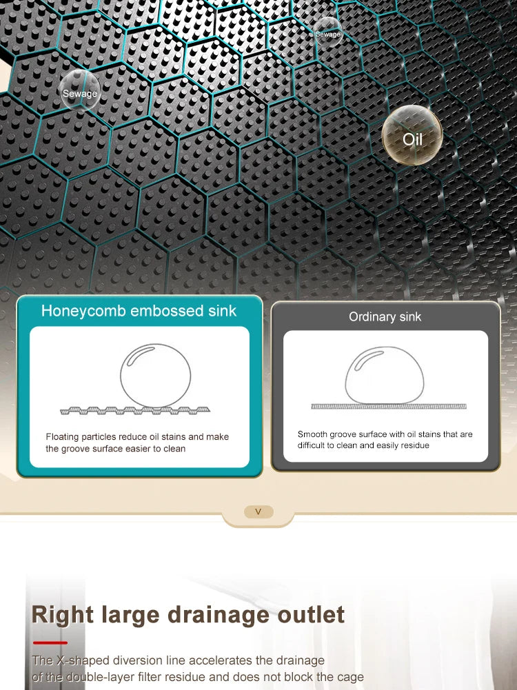 Waterfall Sink Kitchen Stainless Steel Topmount Sink Embossed Large Single Slot Wash Basin With Multifunction Tank Low Price