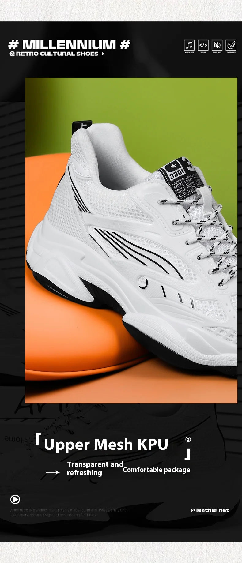 6CM Man Hidden Elevator Shoes Breathable Mesh Sneakers Anti-Slip Thick Sole Comfortable Casual Athletic Sports for Men Non-Slip.