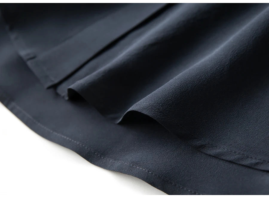 SuyaDream Damen-Seidenhemden, 100 % echte Seide, solide, langärmelige, schicke Blusen mit Knöpfen, 2025, Frühling, Sommer, Büro-Dame-Top, Weiß