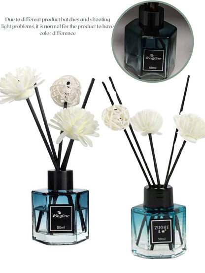 50ml Natural Essential Oils Air Freshener Romantic Aromatherapy Kits Gift Box Lavender Bergamot For Diffuser Home Bedroom Office.