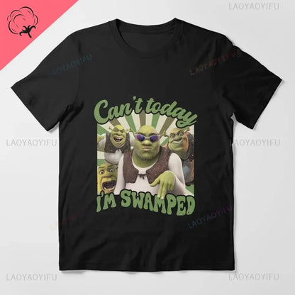 Ogre and The City Shreks Shirt Combine Fun Printed Men's  Women's Short Sleeve T-shirts Summer Fashion Unique Funny hot sale.