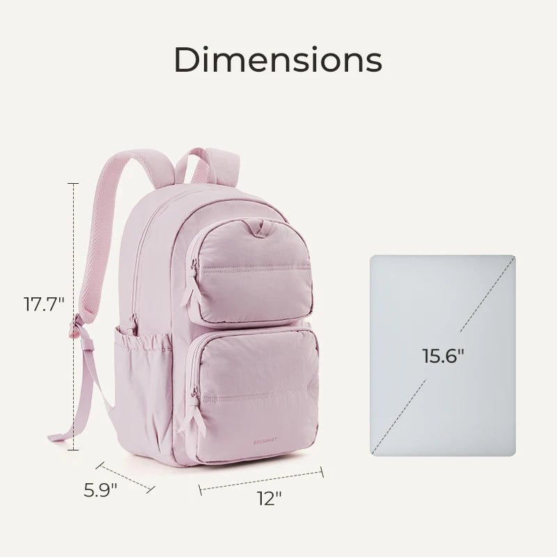 BAGSMART Laptop Backpack Large Capacity Women Casual Travel Bag College School Backpack For Boys Girls.