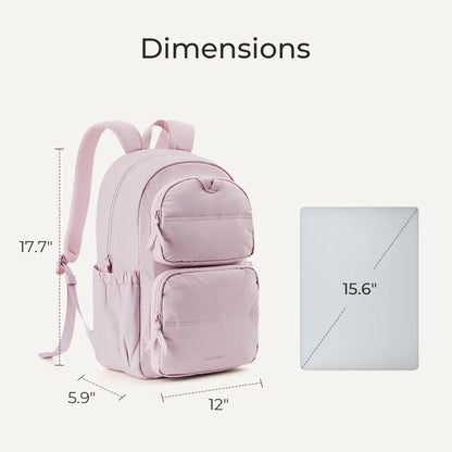 BAGSMART Laptop Backpack Large Capacity Women Casual Travel Bag College School Backpack For Boys Girls.