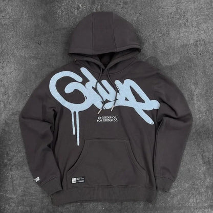 GEEDUP Hoodies Y2K ClothesFashion Vintage Letter  Harajuku Gothic Hip Hop Graphic Oversized Hoodies Sweatshirts Casual Jacket.
