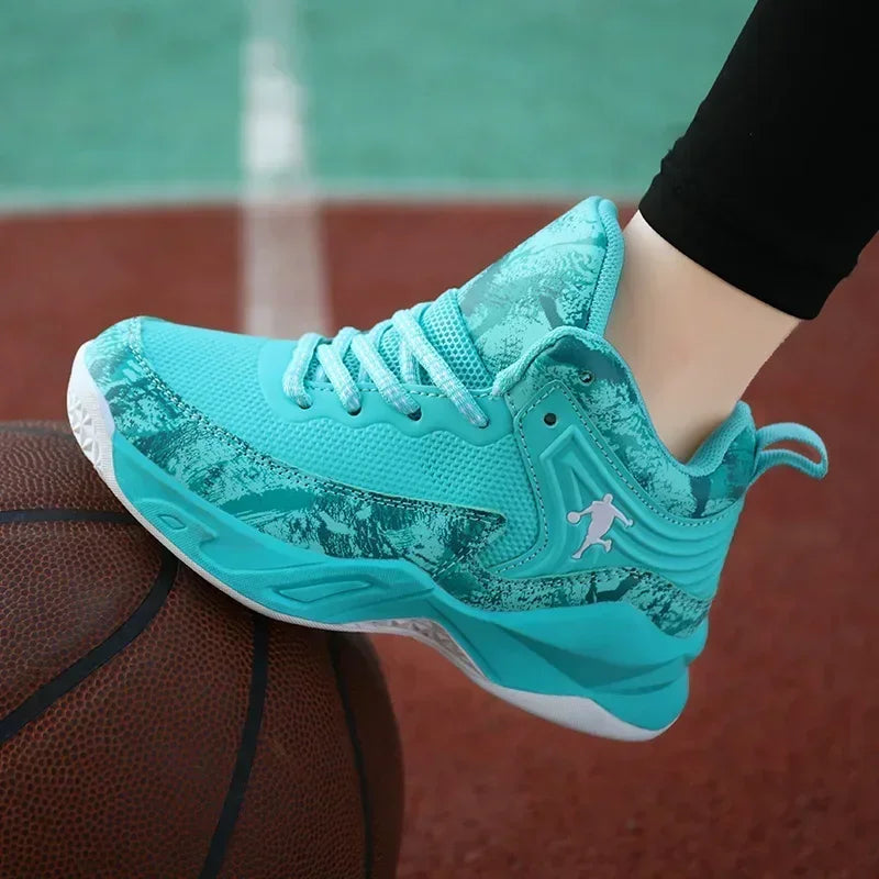 Basketball Shoes for Kids Sneakers New Boys Brand Thick Sole Non-slip Children Sports Shoes Child Boy Basket Trainer Shoes.