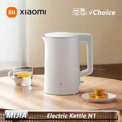 NEW XIAOMI MIJIA Electric Kettle N1 Fast Hot boiling Stainless Water Kettle 220V Smart Electric Kettles 1.5L 1500W Home Coffee.