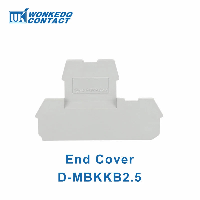 10 Stück MBKKB-2.5 Schraube Doppelstufe DIN-Schienenklemmenblock, 2,5 mm2 Drahtverbinder, universeller Durchgangsstecker 2 Schicht MBKKB2.5