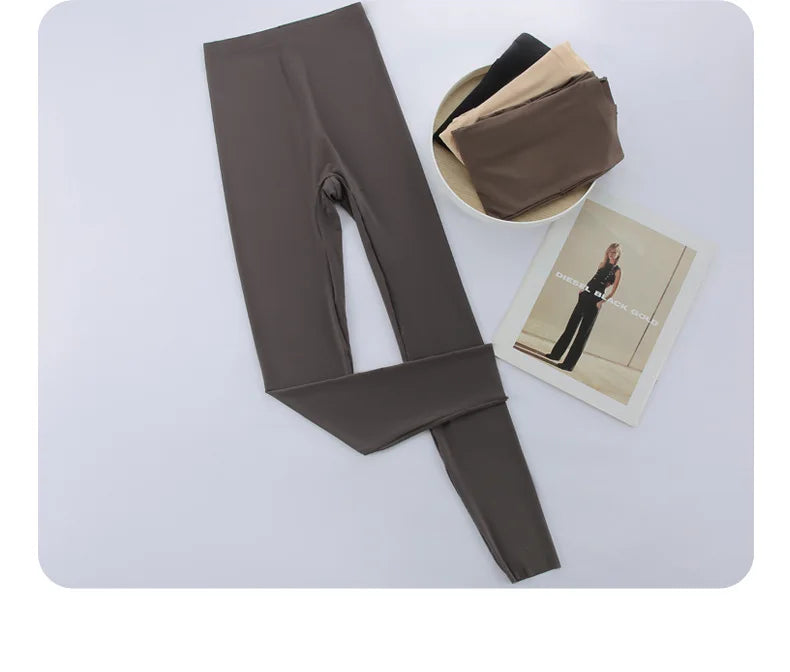 BIVIGAOS Summer Ultra-Thin Skin Sunscreen Leggings Women High Elastic Transparent Facial Mask Underwear Tight Sexy Sport Legging