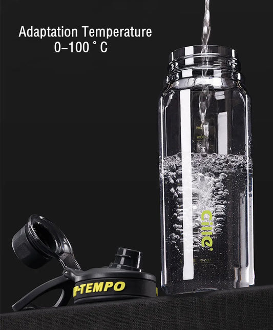 860ML High Quality Tritan Material Water Bottle With Filter Portable Durable Gym Fitness Outdoor Sport Drinking Bottle.