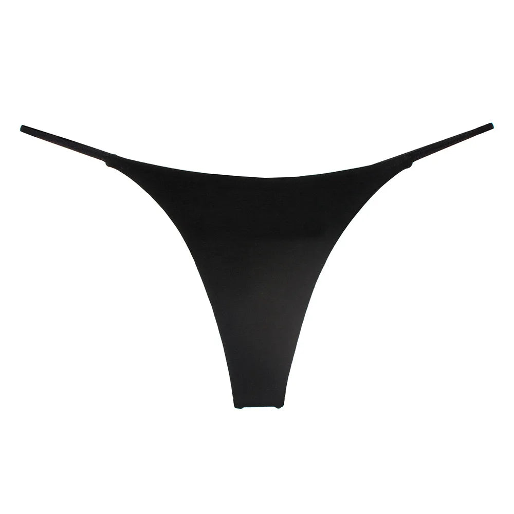 Sexy thong low waist lingerie for women underwear thin belt double layer bikini cotton  panties lenceria femenina tangas mujer.