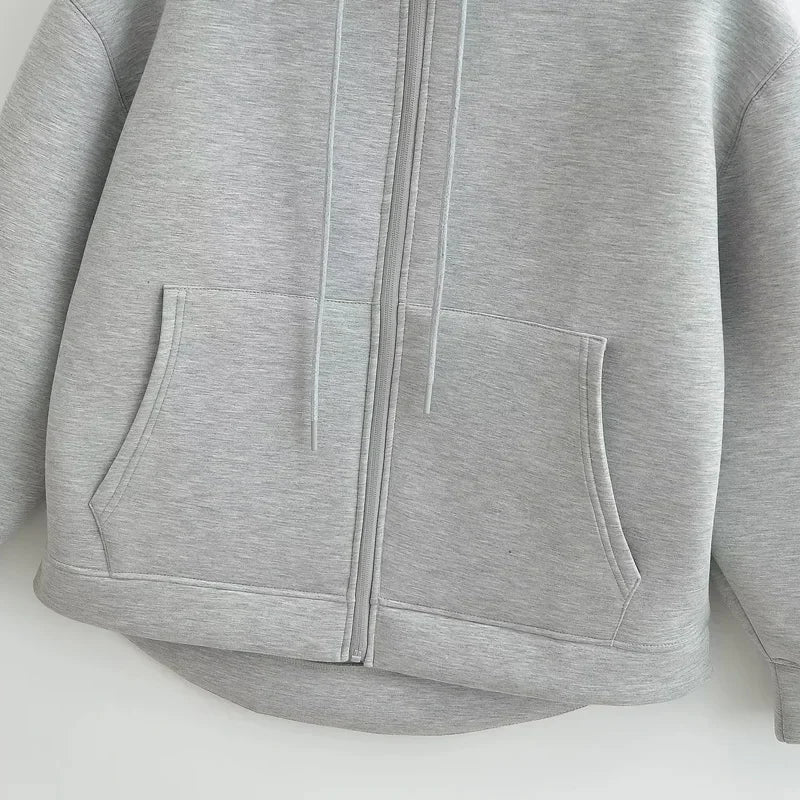 Neue Damen Casual Pocket Langarm Jacken Schwarz Bomber Varsity Jacke Mantel 2024 Herbst Damen Mode Kapuzenpullover