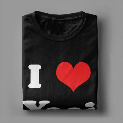 Funny I Love Yaoi T-Shirts Men O Neck Cotton T Shirt  Short Sleeve Tee Shirt Birthday Present Tops.