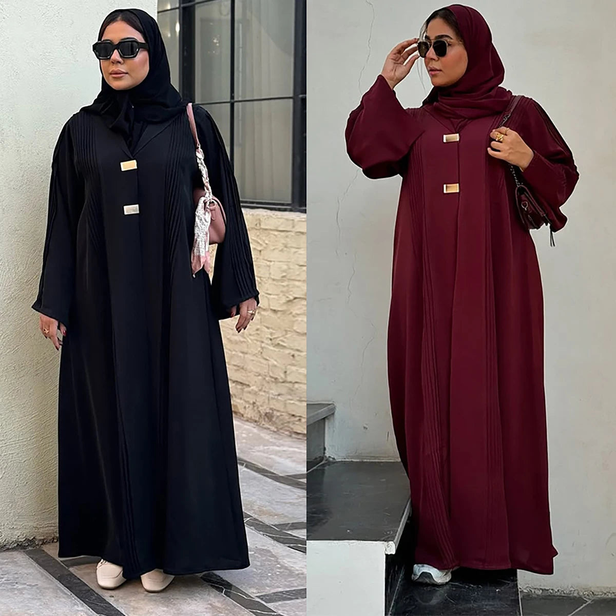 Elegant Dubai Abaya for Women Muslim Dress Ramadan Eid Kebaya Kimono Jalabiya Turkey Kaftan Islam Clothing Caftan Marocain Femme.
