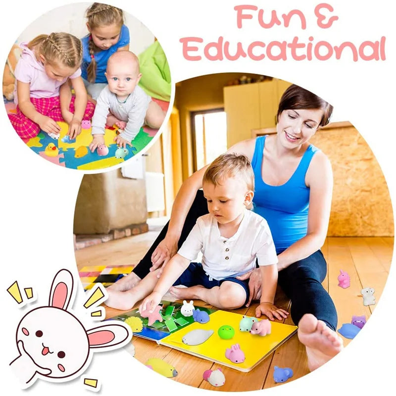 50-5PCS Mochi Squishies Kawaii Anima Squishy Toys For Kids Antistress Ball Squeeze Party Favors Stress Relief Toys For Birthday.