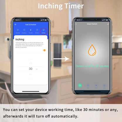 LoraTap WiFi Kessel Warmwasserbereiter EU US IL Schalter Tuya Smart Life App Fernbedienung Energieüberwachung Stimme Google Home Alexa.